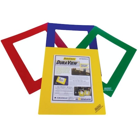 Ergomat DuraView 4 Sided - 15in x 12.5in Green, 10PK DV-187.5-G-KIT